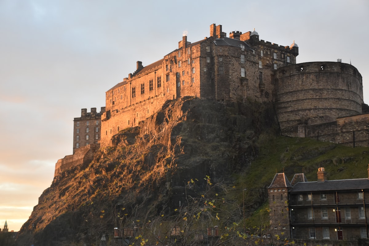 Edinburgh Castle above the city